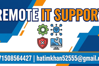 provide remote IT support for windows, software, and network issues