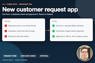 build a power app for new customer requests in microsoft 365