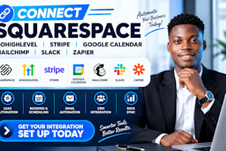connect squarespace facebook ads hubspot mailchimp slack google analytic zapier