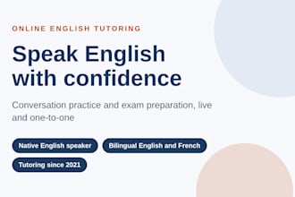 tutor you in english conversation and exam preparation