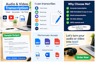 accurately transcribe audio and video to text