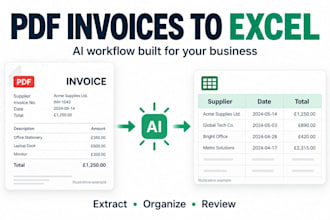build an ai agent to turn PDF invoices into excel