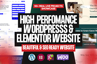 get you a responsive wordpress website using elementor pro