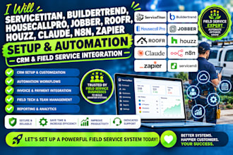 servicetitan buildertrend housecallpro jobber roofr houzz claude n8n zapier make