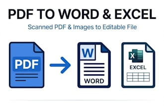 convert scanned PDF and images to editable word and excel