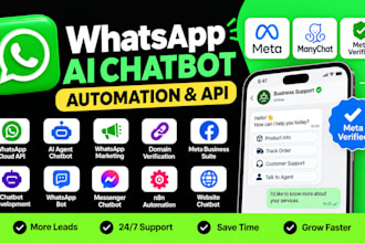 whatsapp ai chatbot whatsapp api whatsapp automation meta verification manychat