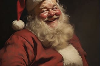 create a professional santa portrait
