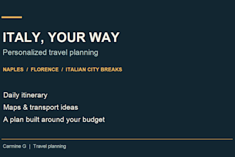 plan a personalized travel itinerary for your budget and interests