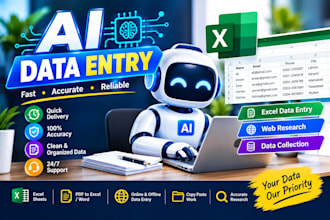 ai data entry web research data collect