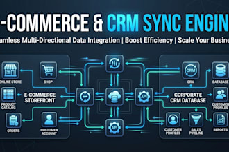 build custom integrations to sync ecommerce data and crms