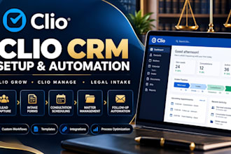 set up clio grow and clio manage for law firms