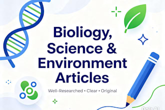 write biology science articles
