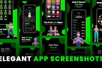 design professional app store and google play store screenshots