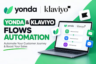 design yonda tutor website setup klaviyo flows automtion