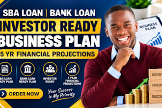 write sba loan bank loan investor ready business plan 5 yr financial projections