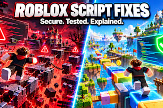 fix roblox script bugs and build secure roblox game systems in lua