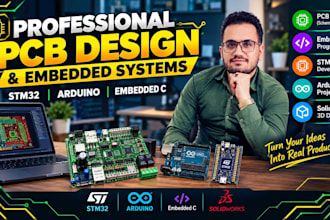 develop stm32, arduino, esp32 firmware and pcb design