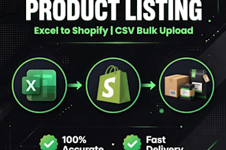 do shopify product listing and upload