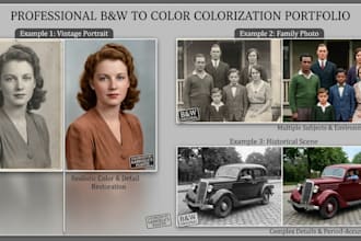 colorize and restore your old black and white photos