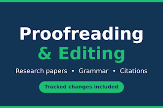 proofread and edit your research paper