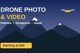 shoot cinematic drone photos and videos in pokhara and nepal
