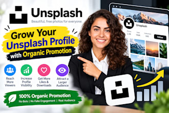 grow your unsplash profile with organic promotion