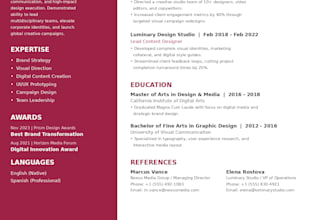 create a professional custom resume design and cover letter