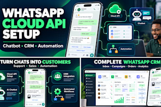 build a whatsapp CRM and ai chatbot with the cloud API