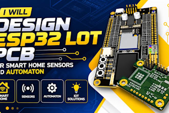 design esp32 lot pcb for smart home sensors and automaton