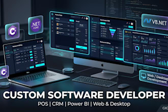 develop custom desktop and web software in vb net c sharp asp net and pow