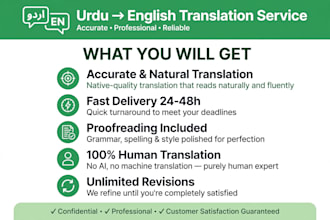 translate english to urdu and urdu to english expertly