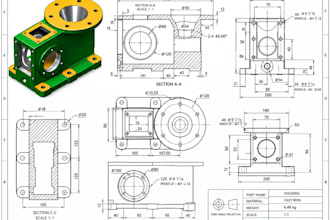 create technical drawings, line drawings, and manufacturing ready 2d drawings