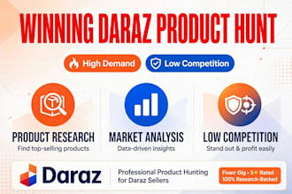 find 3 winning low competition products for your daraz store