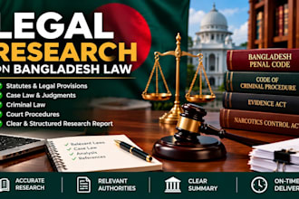 conduct legal research on bangladesh law and case law