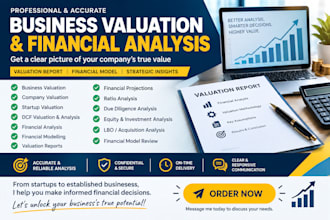 do company valuation prepare business valuation report financial analysis