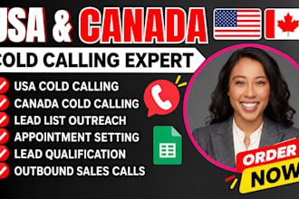 cold calling USA canada lead list appointment setting USA cold calling