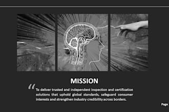 design a professional company profile