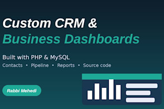 build a custom CRM or business dashboard for your team