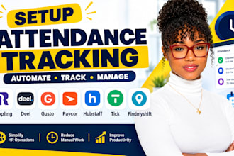 setup attendance tracking rippling deel gusto paycor hubstaff tick findmyshift