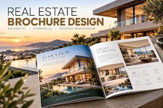 design a professional real estate brochure and offering memorandum