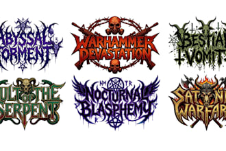 do raw black metal war metal bestial metal blackened death logo