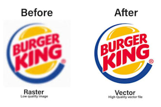 vectorize your logo, redraw image and convert blurry image to vector, vector art