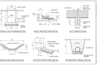 create stormwater management drainage grading and erosion control plans