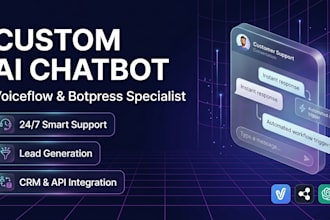 build custom ai customer support chatbot using voiceflow and botpress