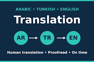 translate arabic and english texts with native level accuracy