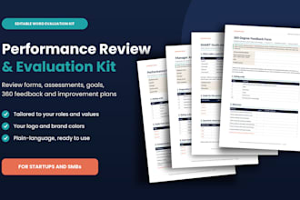 create performance review forms and an employee evaluation system