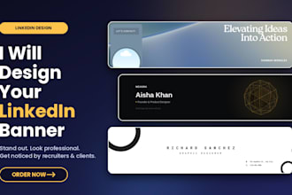 design a professional linkedin banner for you
