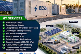 design bess battery energy storage and renewable energy microgrid systems