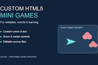create a custom HTML5 browser mini game for your website or event