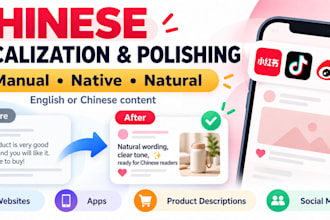 proofread and localize your chinese content as a native speaker